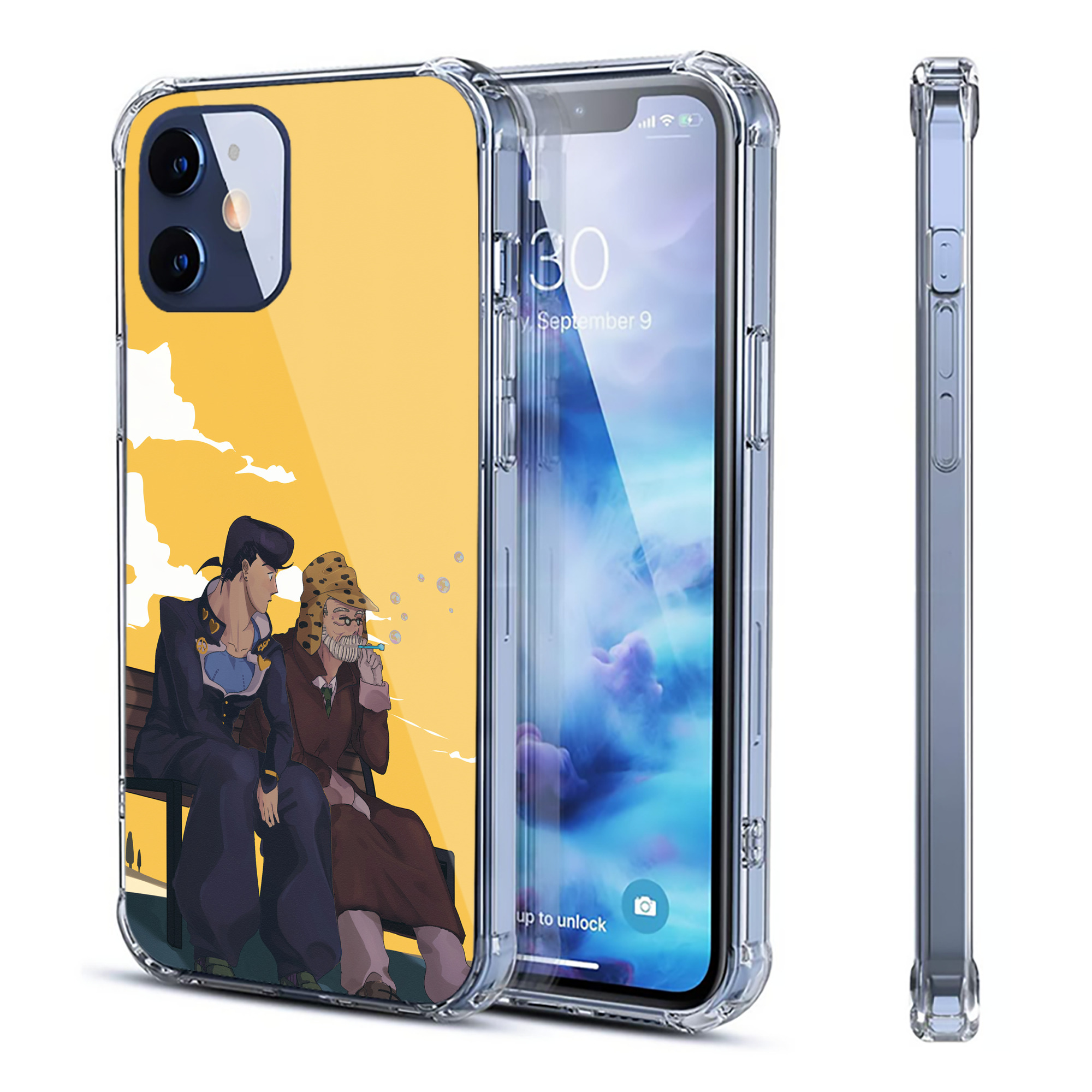（画像用） ジョジョの奇妙な冒険 JoJo's Bizarre Adventure 【iPhone 12シリーズ対応】透明スマホケース（クリアソフトケース）